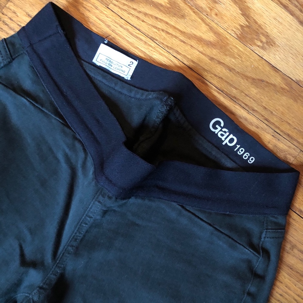 Maternity green khaki jeans